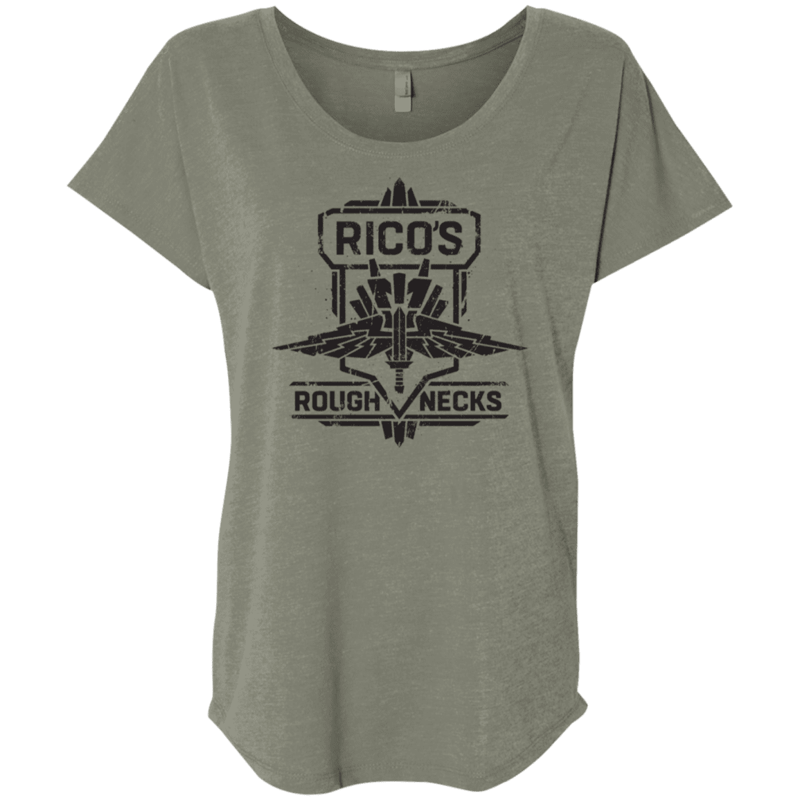 T-Shirts Venetian Grey / X-Small Roughnecks Triblend Dolman Sleeve