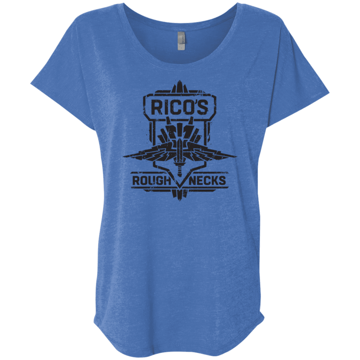 T-Shirts Vintage Royal / X-Small Roughnecks Triblend Dolman Sleeve