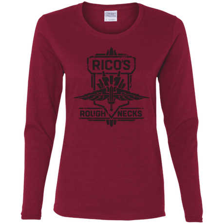 T-Shirts Cardinal / S Roughnecks Women's Long Sleeve T-Shirt