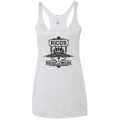 T-Shirts Heather White / X-Small Roughnecks Women's Triblend Racerback Tank
