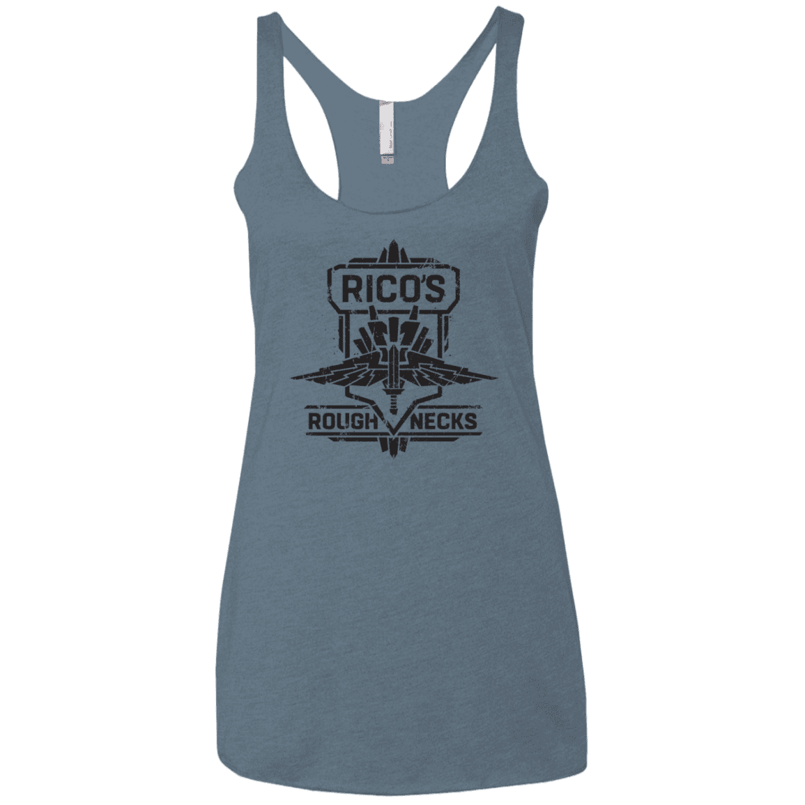 T-Shirts Indigo / X-Small Roughnecks Women's Triblend Racerback Tank
