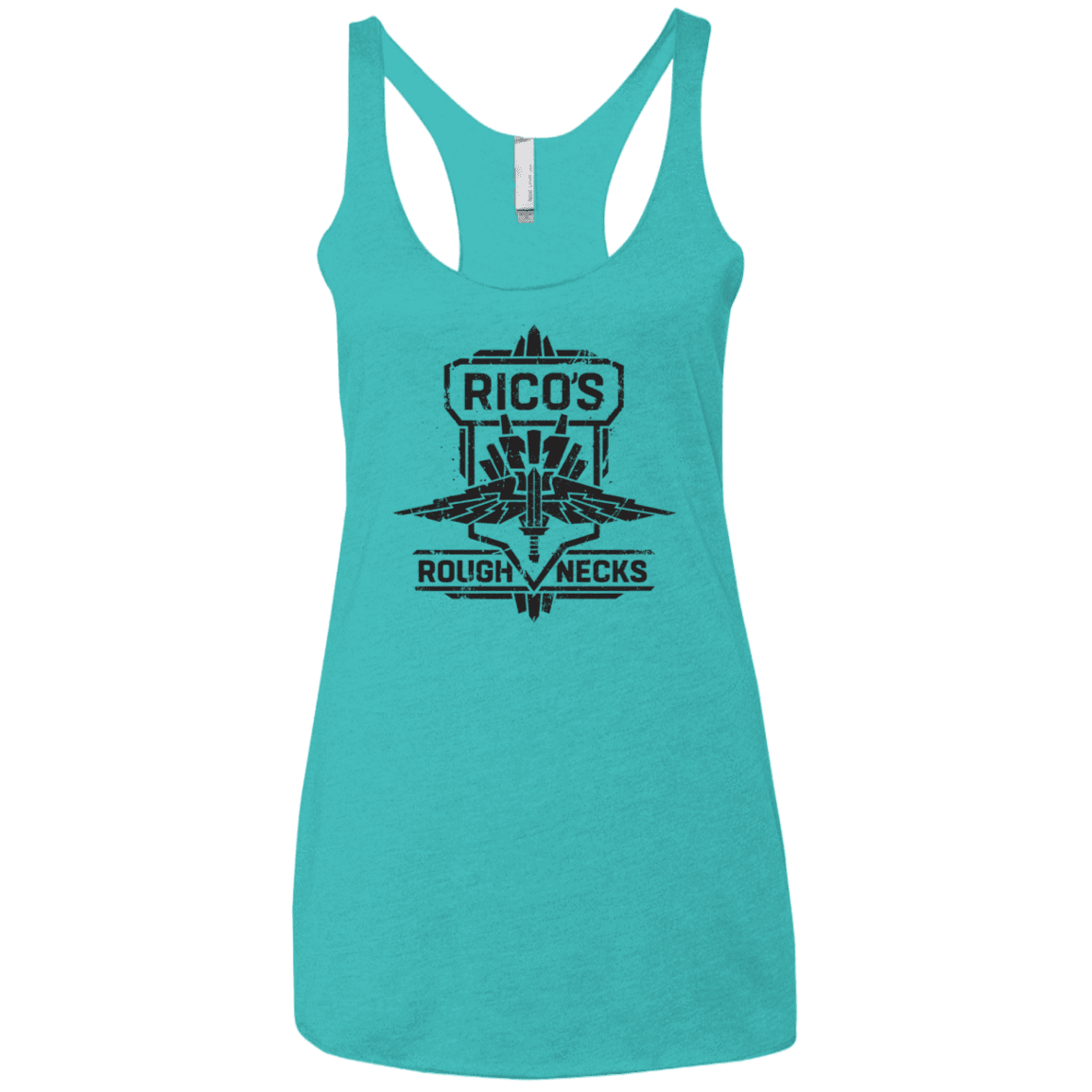 T-Shirts Tahiti Blue / X-Small Roughnecks Women's Triblend Racerback Tank