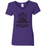 T-Shirts Purple / S Roughnecks Women's V-Neck T-Shirt