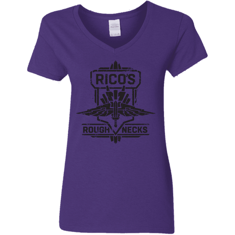 T-Shirts Purple / S Roughnecks Women's V-Neck T-Shirt