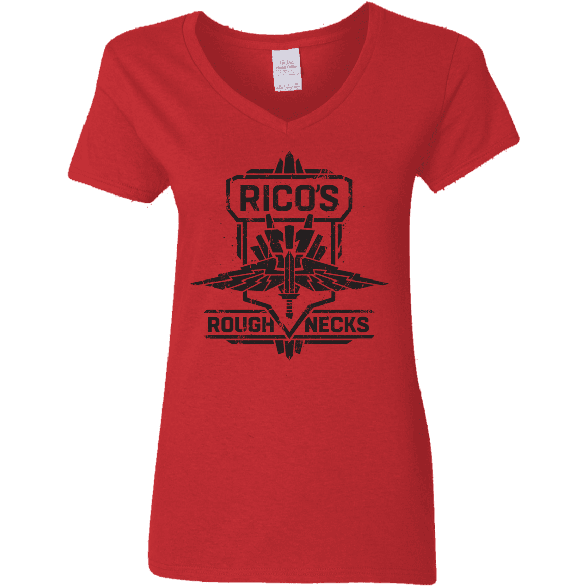 T-Shirts Red / S Roughnecks Women's V-Neck T-Shirt