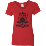 T-Shirts Red / S Roughnecks Women's V-Neck T-Shirt