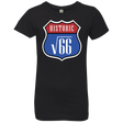 T-Shirts Black / YXS Route v66 Girls Premium T-Shirt