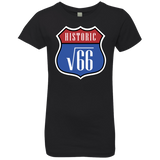 T-Shirts Black / YXS Route v66 Girls Premium T-Shirt