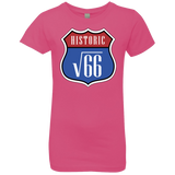 T-Shirts Hot Pink / YXS Route v66 Girls Premium T-Shirt