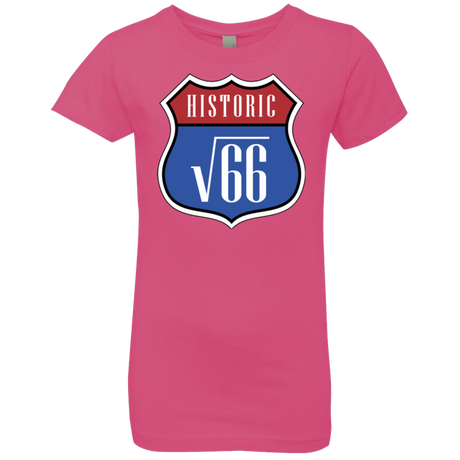 T-Shirts Hot Pink / YXS Route v66 Girls Premium T-Shirt