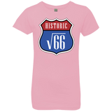T-Shirts Light Pink / YXS Route v66 Girls Premium T-Shirt