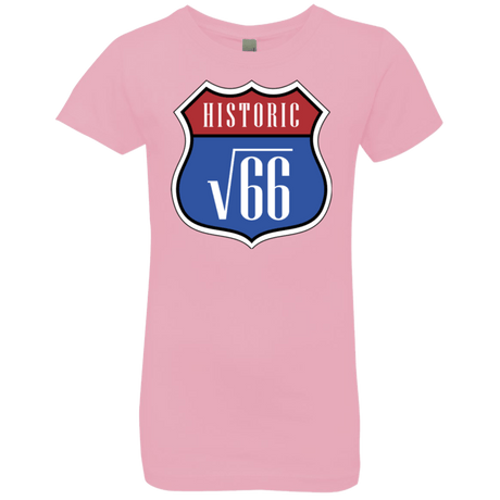 T-Shirts Light Pink / YXS Route v66 Girls Premium T-Shirt