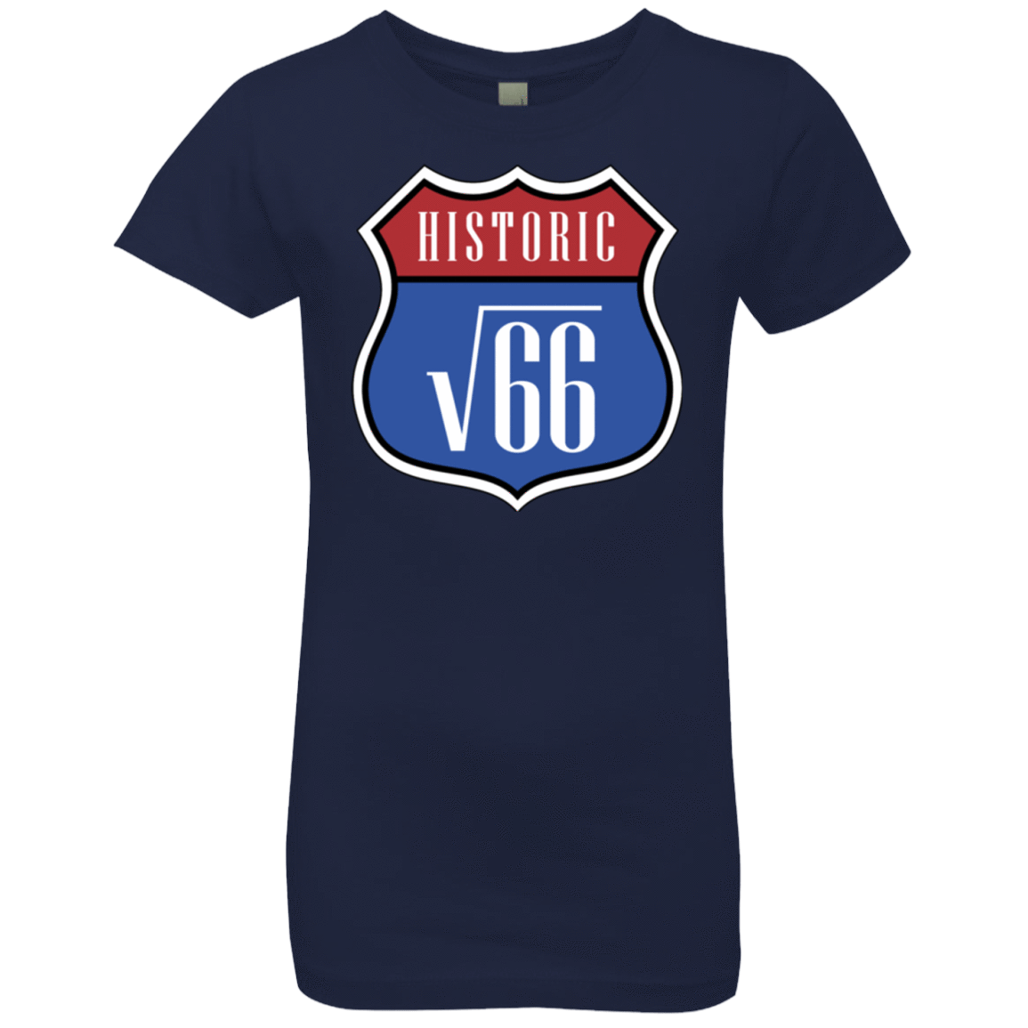 T-Shirts Midnight Navy / YXS Route v66 Girls Premium T-Shirt
