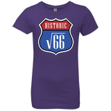 T-Shirts Purple Rush / YXS Route v66 Girls Premium T-Shirt