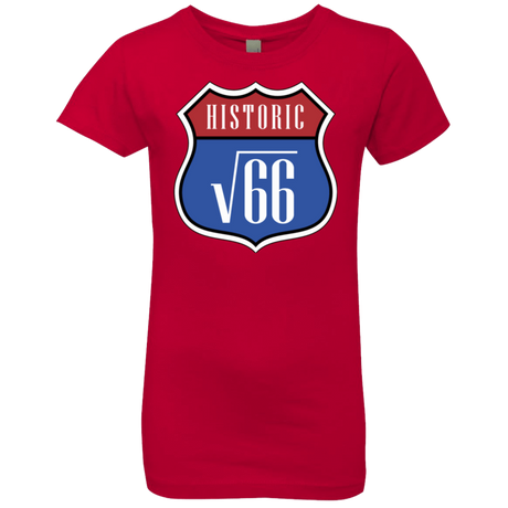 T-Shirts Red / YXS Route v66 Girls Premium T-Shirt