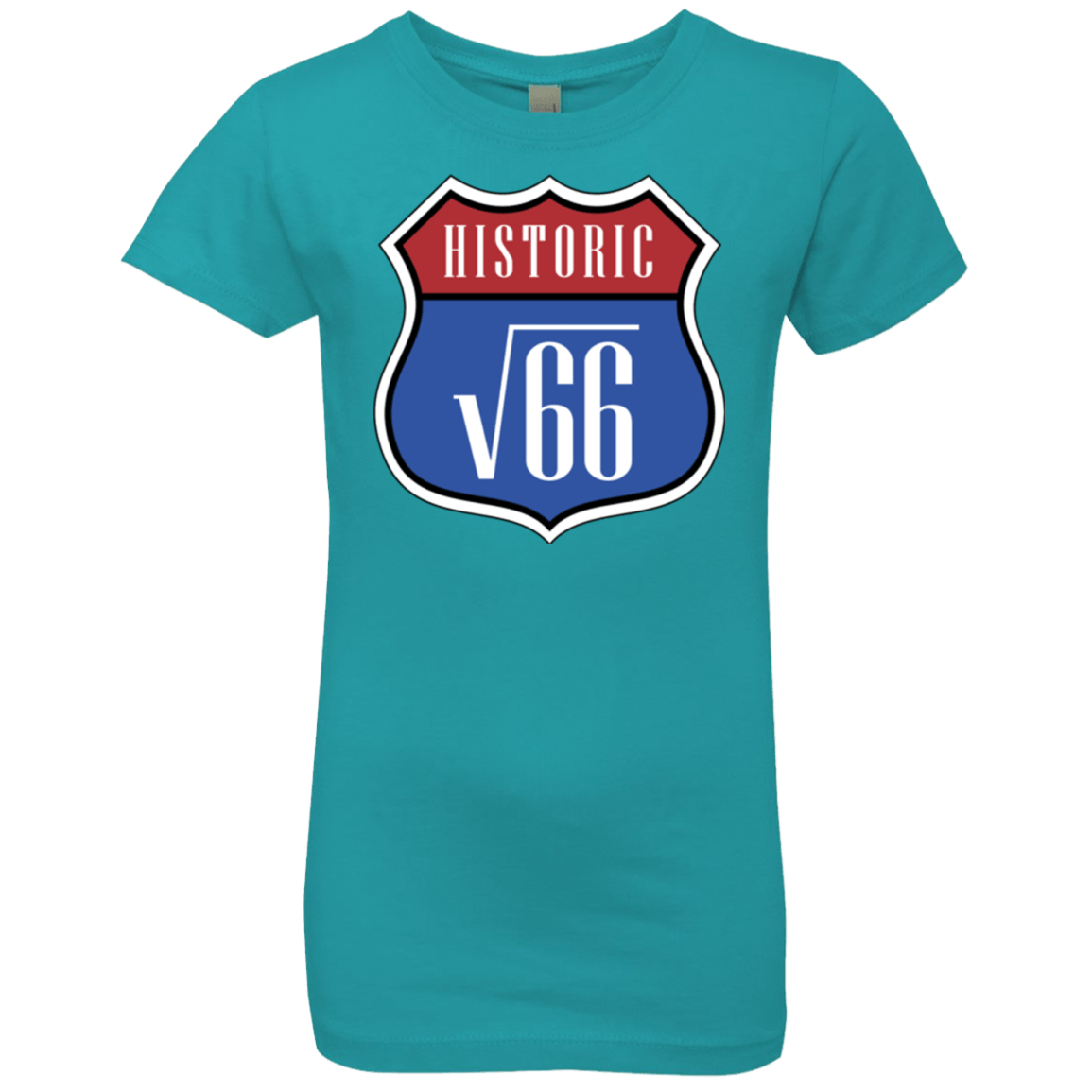 T-Shirts Tahiti Blue / YXS Route v66 Girls Premium T-Shirt