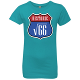 T-Shirts Tahiti Blue / YXS Route v66 Girls Premium T-Shirt