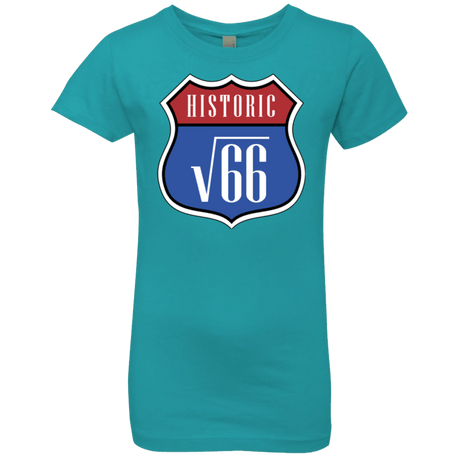 T-Shirts Tahiti Blue / YXS Route v66 Girls Premium T-Shirt
