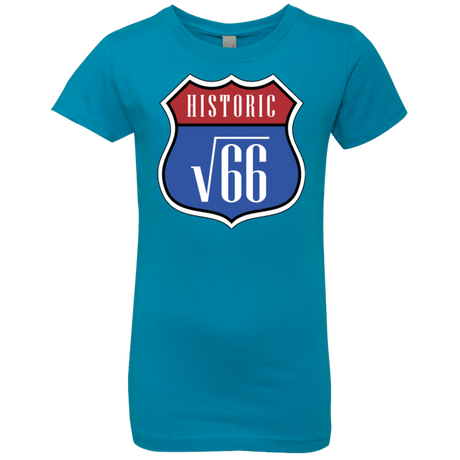 T-Shirts Turquoise / YXS Route v66 Girls Premium T-Shirt