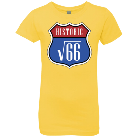 T-Shirts Vibrant Yellow / YXS Route v66 Girls Premium T-Shirt