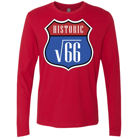 T-Shirts Red / Small Route v66 Men's Premium Long Sleeve