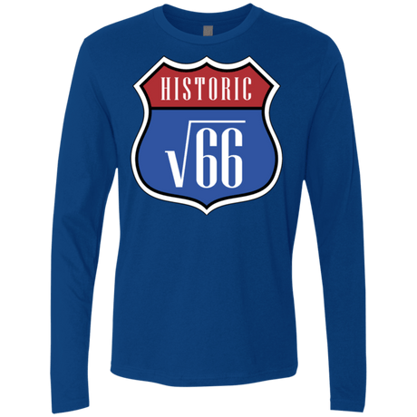 T-Shirts Royal / Small Route v66 Men's Premium Long Sleeve