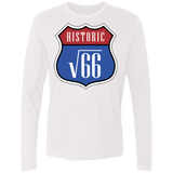 T-Shirts White / Small Route v66 Men's Premium Long Sleeve