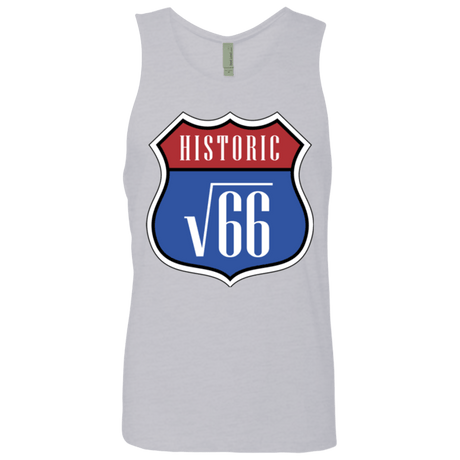 T-Shirts Heather Grey / Small Route v66 Men's Premium Tank Top