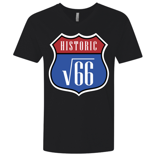 T-Shirts Black / X-Small Route v66 Men's Premium V-Neck