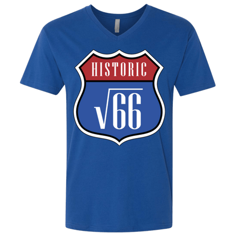 T-Shirts Royal / X-Small Route v66 Men's Premium V-Neck