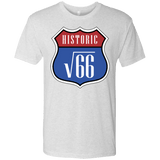 T-Shirts Heather White / Small Route v66 Men's Triblend T-Shirt