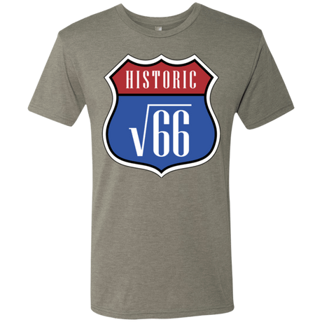 T-Shirts Venetian Grey / Small Route v66 Men's Triblend T-Shirt