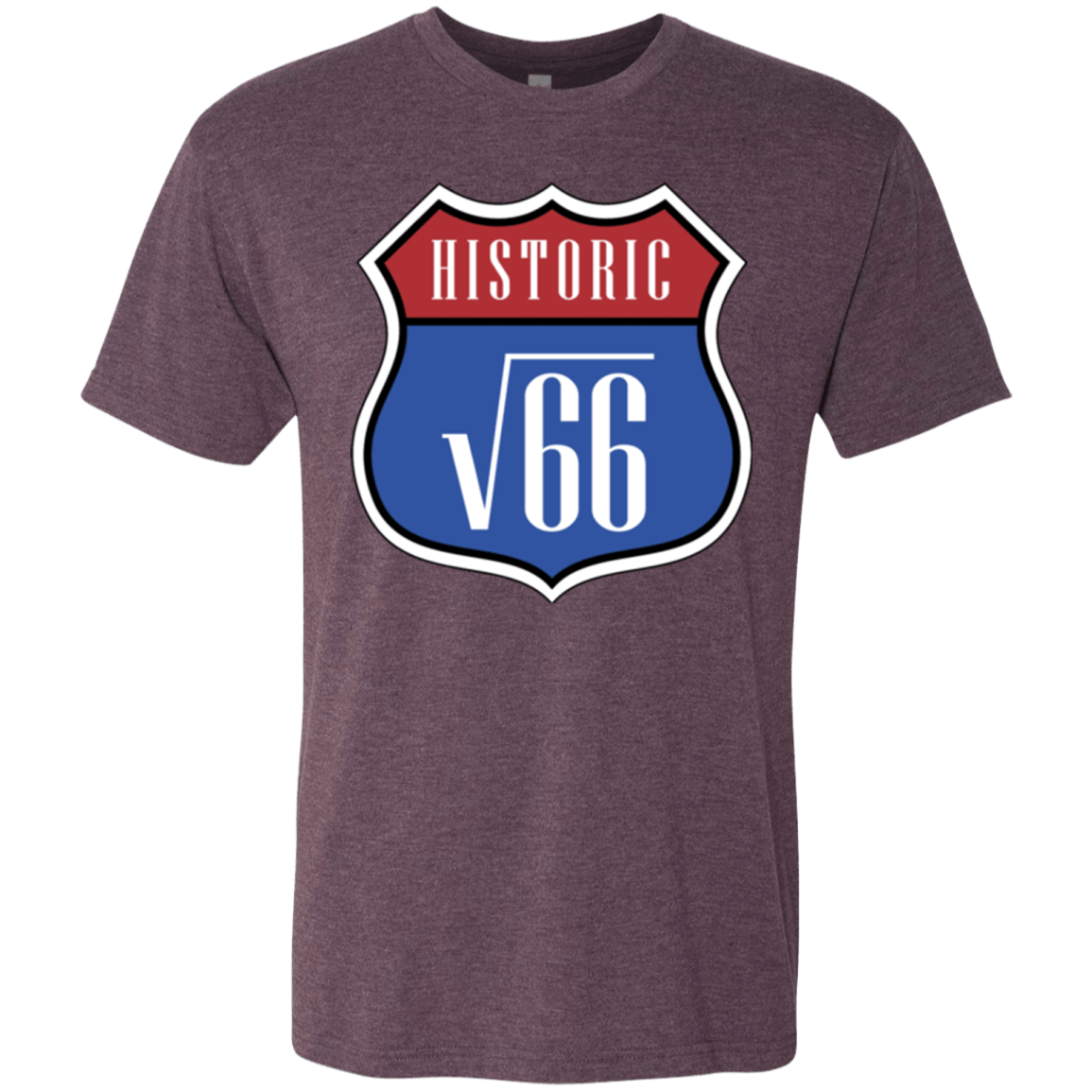 T-Shirts Vintage Purple / Small Route v66 Men's Triblend T-Shirt