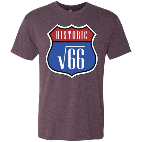 T-Shirts Vintage Purple / Small Route v66 Men's Triblend T-Shirt