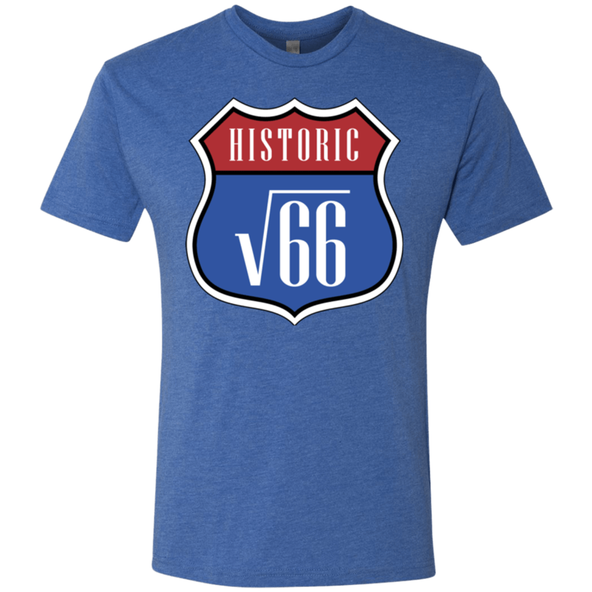 T-Shirts Vintage Royal / Small Route v66 Men's Triblend T-Shirt