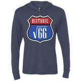 T-Shirts Vintage Navy / X-Small Route v66 Triblend Long Sleeve Hoodie Tee