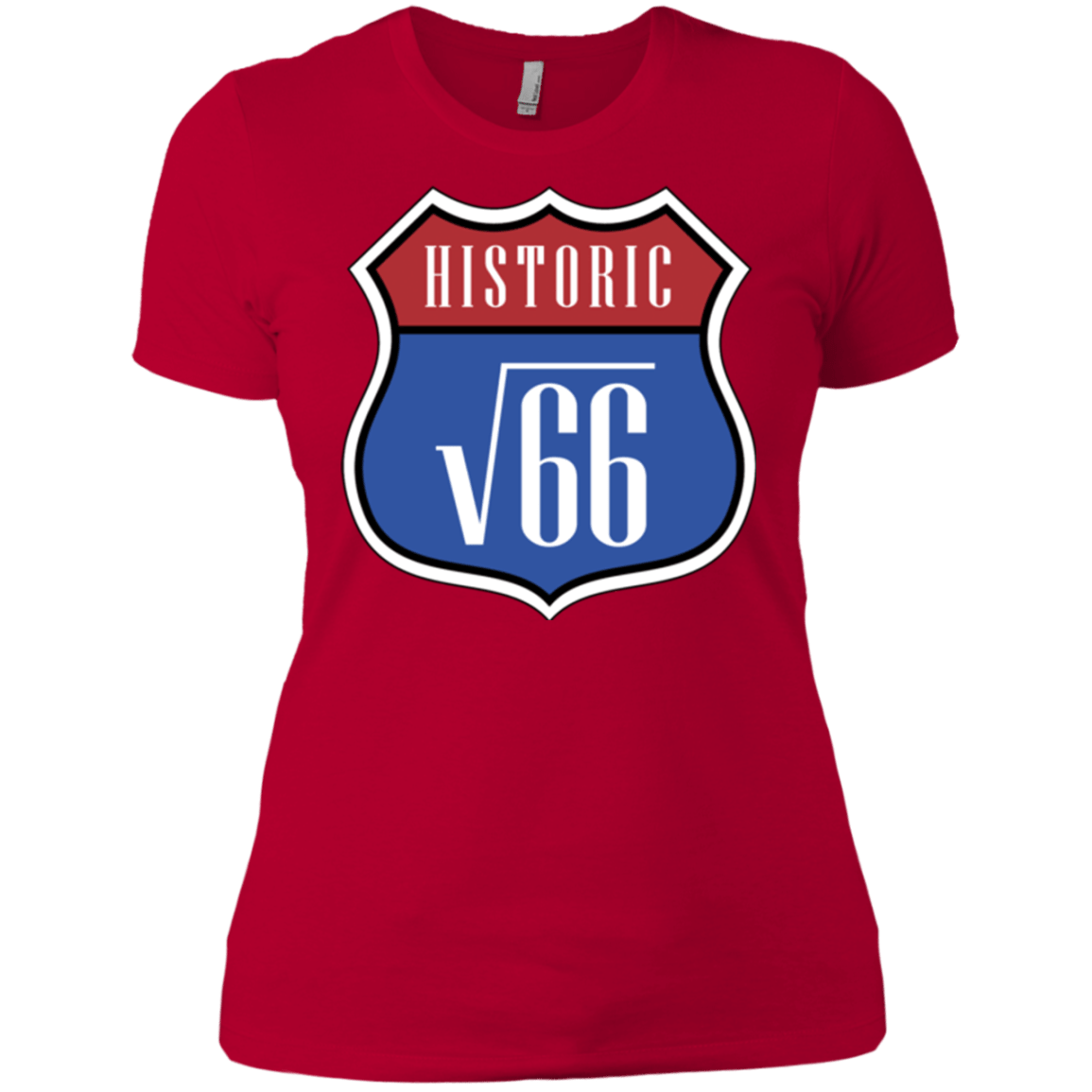 T-Shirts Red / X-Small Route v66 Women's Premium T-Shirt