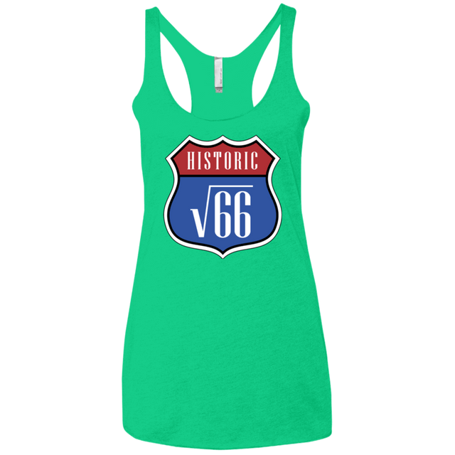 T-Shirts Envy / X-Small Route v66 Women's Triblend Racerback Tank