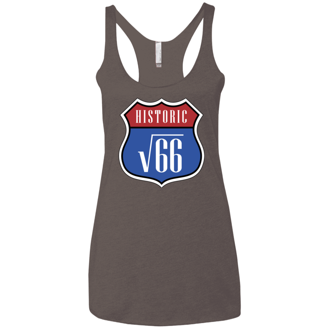 T-Shirts Macchiato / X-Small Route v66 Women's Triblend Racerback Tank