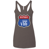 T-Shirts Macchiato / X-Small Route v66 Women's Triblend Racerback Tank