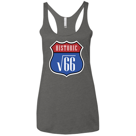 T-Shirts Premium Heather / X-Small Route v66 Women's Triblend Racerback Tank