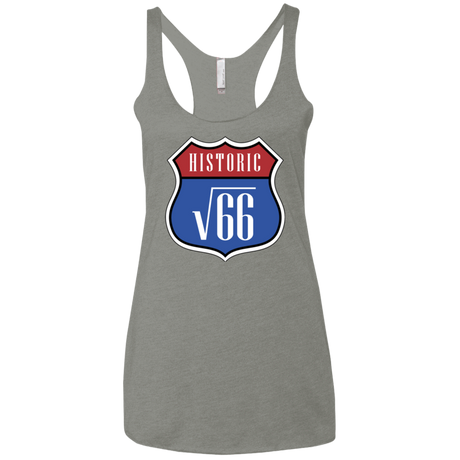 T-Shirts Venetian Grey / X-Small Route v66 Women's Triblend Racerback Tank