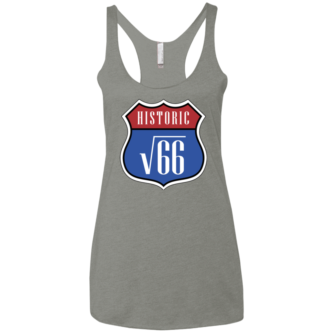 T-Shirts Venetian Grey / X-Small Route v66 Women's Triblend Racerback Tank