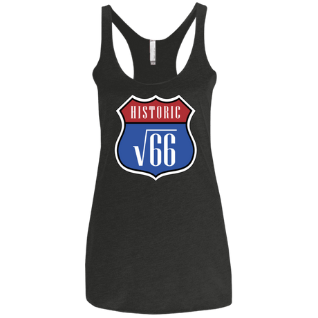 T-Shirts Vintage Black / X-Small Route v66 Women's Triblend Racerback Tank