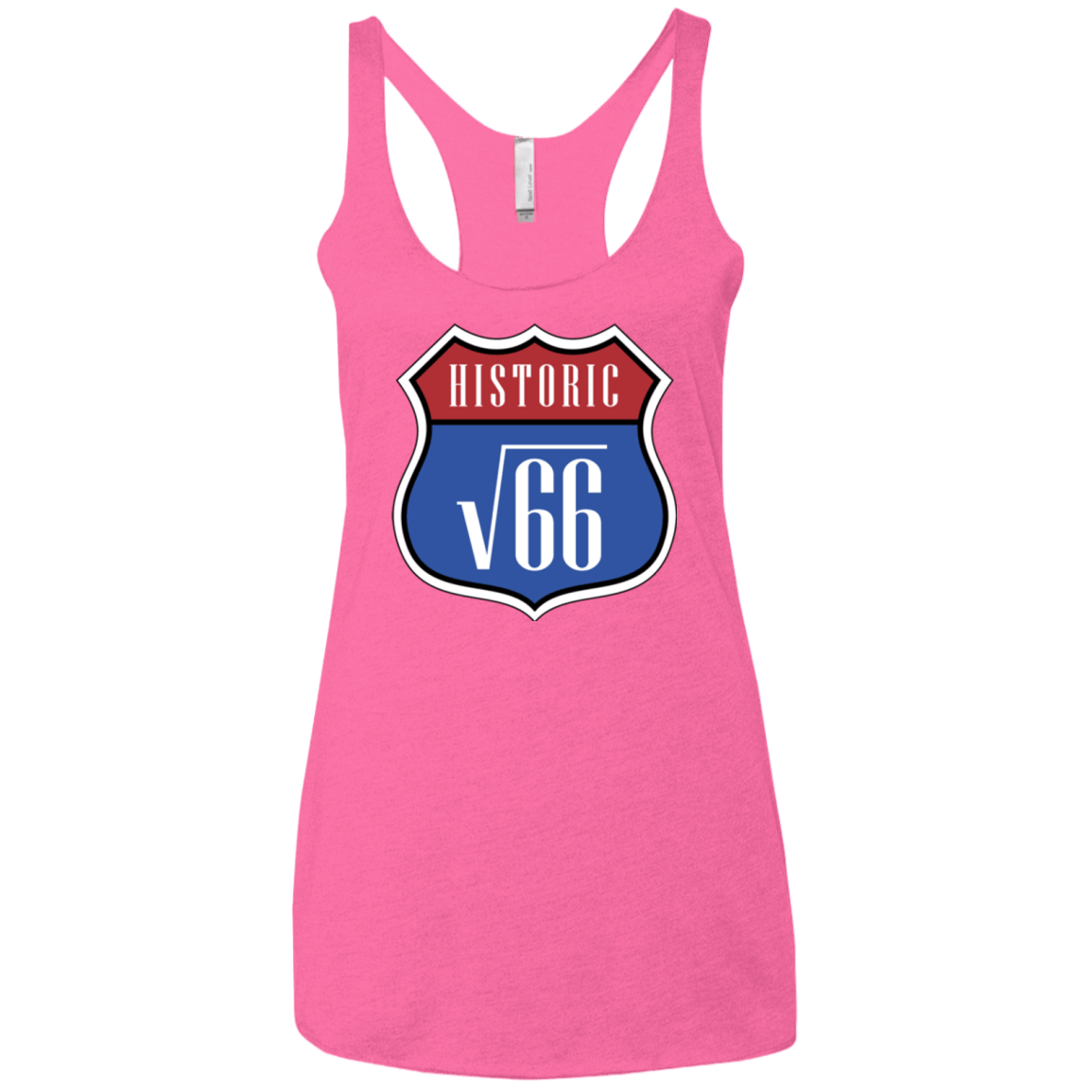 T-Shirts Vintage Pink / X-Small Route v66 Women's Triblend Racerback Tank