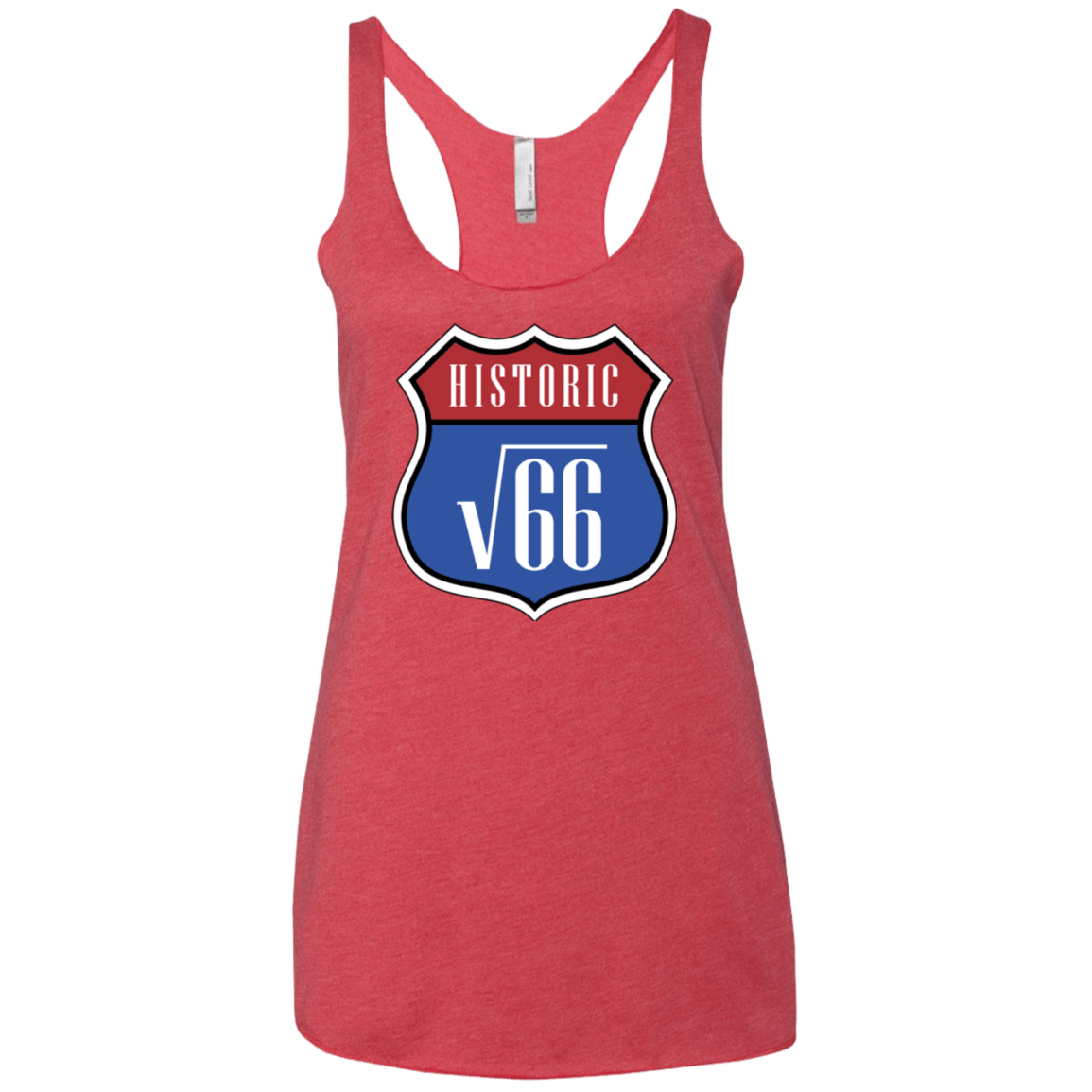 T-Shirts Vintage Red / X-Small Route v66 Women's Triblend Racerback Tank