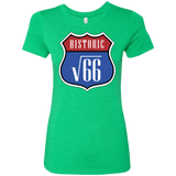 T-Shirts Envy / Small Route v66 Women's Triblend T-Shirt