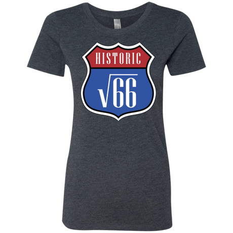 T-Shirts Vintage Navy / Small Route v66 Women's Triblend T-Shirt