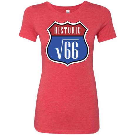 T-Shirts Vintage Red / Small Route v66 Women's Triblend T-Shirt