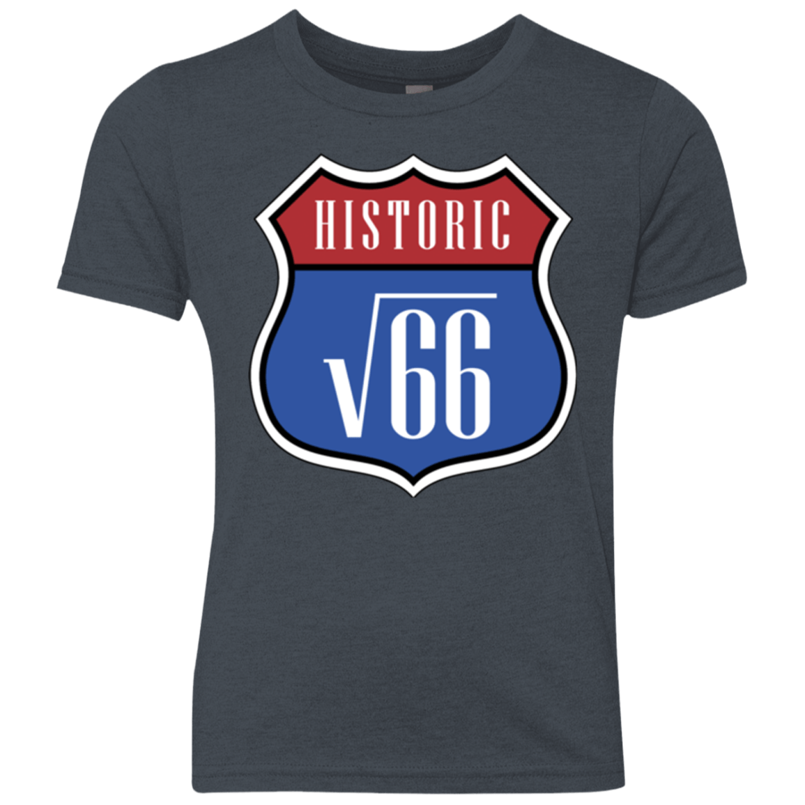 T-Shirts Vintage Navy / YXS Route v66 Youth Triblend T-Shirt